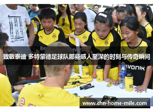 致敬泰迪 多特蒙德足球队那些感人至深的时刻与传奇瞬间